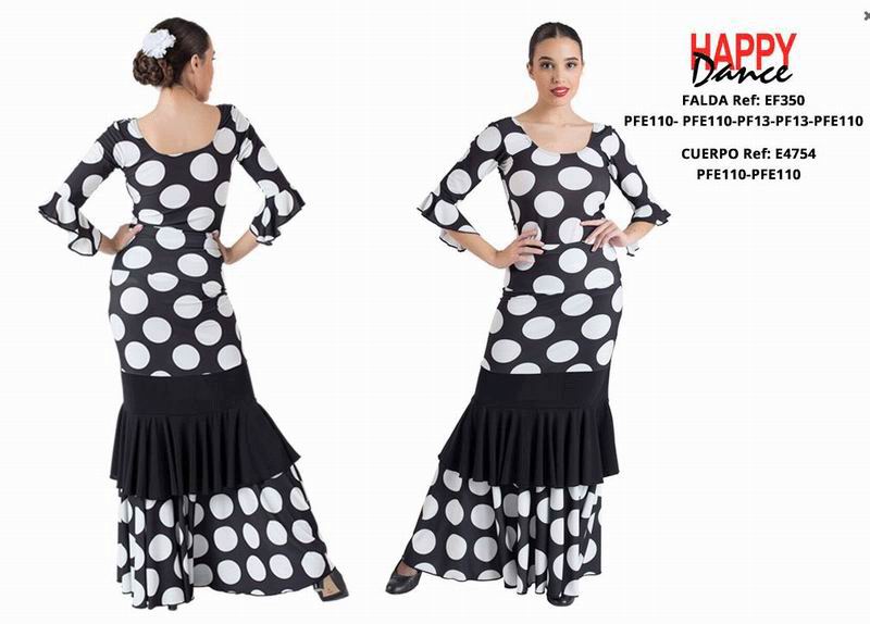 Happy Dance. Flamenco Skirts for Rehearsal and Stage. Ref. EF350PFE110PFE110PF13PF13PFE110